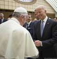 Papa Francisco e Joe Biden durante encontro no Vaticano em 2016  Foto: ANSA / Ansa