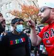 Apoiador do presidente dos EUA, Donald Trump, discute com manifestantes anti-Trump em Washington
13/11/2020
REUTERS/Hannah McKay  Foto: Reuters
