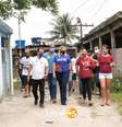 A candidata Solange Freitas (PSDB) fazia campanha em São Vicente; atentado aconteceu na manhã desta quarta-feira  Foto: Divulgação / PSDB / Estadão