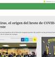 Jornal uruguaio Ovación aponta que Palmeiras é origem das contaminações na seleção celeste  Foto: Reprodução/ Ovación / Estadão Conteúdo