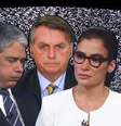 ‘Deu ruim’: Bonner, Bolsonaro e Renata enfrentaram imprevistos com algumas horas de diferença quando falavam do mesmo assunto  Foto: Fotomontagem: Blog Sala de TV 