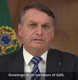 Discurso de Jair Bolsonaro no G20  Foto: Twitter/Reprodução / Estadão Conteúdo
