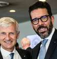 O presidente Andrea Illy e o CEO Massimiliano Pogliani  Foto: Divulgação / Ansa - Brasil