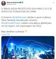 Post sobre 5G apagado pelo deputado Eduardo Bolsonaro  Foto: Reprodução / Estadão Conteúdo