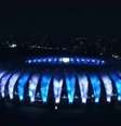 Beira-Rio é iluminado nas cores azul e branco em homenagem a Maradona  Foto: Reprodução / Twitter / Estadão Conteúdo