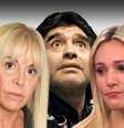 Maradona entre Claudia e Rocío: guerra de egos nos bastidores da despedida ao ídolo  Foto: Fotomontagem: Blog Sala de TV