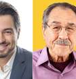 Guti (PSD) e Elói Pietá (PT), candidatos em Guarulhos.  Foto: Divulgação / Estadão Conteúdo