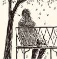 Desenho de homem sentado em banco ao lado de mulher  Foto: Getty Images / BBC News Brasil