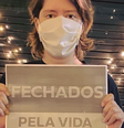 Jana Santos é criadora do movimento 'Fechados pela Vida'  Foto: Divulgação / BBC News Brasil