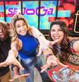 Érico Brás, Fernanda Gentil e Fabiana Karla, apresentadores do 'Se Joga', novo programa da Globo que estreia em 30 de setembro  Foto: Victor Pollak / Globo / Divulgação / Estadão