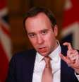 Hancock , durante entrevista em 10 Downing Street, Londres
 10/12/ 2020 REUTERS/Simon Dawson/Pool  Foto: Reuters