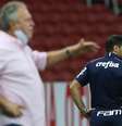 Abelão levou a melhor no duelo contra o xará Abel Ferreira  Foto: Cesar Greco / Site do  Palmeiras