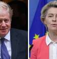 Boris Johnson e Ursula von der Leyen chegam a acordo pós-Brexit  Foto: Reuters / BBC News Brasil
