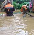 As fortes chuvas deixaram bairros inteiros alagados em Ubatuba, litoral norte de São Paulo.  Foto: Prefeitura de Ubatuba/Divulgação / Estadão