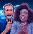 O apresentador Tiago Leifert e a campeã do ‘BBB20’ Thelma Assis: após fase decadente, o reality show da Globo reconquistou interesse do público e de gigantes da publicidade  Foto: Fotomontagem: Blog Sala de TV