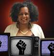 Intelectual Jaqueline Conceição não vê a visibilidade do negro na TV ajudando a combater a desigualdade social da maior parte da população  Foto: Fotomontagem: Blog Sala de TV