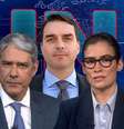 Flávio Bolsonaro conseguiu liminar proibindo a Globo de revelar detalhes da investigação das hipotéticas ‘rachadinhas’  Foto: Fotomontagem: Blog Sala de TV