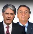O todo-poderoso do telejornalismo e o todo-poderoso do Executivo: guerra de palavras sem espaço para cessar-fogo  Foto: Fotomontagem: Blog Sala de TV 
