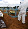 Enterro de vítima da Covid-19, em Manaus. 17/1/2021. REUTERS/Bruno Kelly  Foto: Reuters