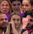 Acima, Kerline, Pocah e Juliette; abaixo, Projota, Carla e Fiuk: sentimentos à flor da pele  Foto: Fotomontagem: Blog Sala de TV 