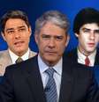 Bonner no começo da década de 2000, atualmente e no início na Globo, aos 23 anos: o mais famoso jornalista de TV queria ser publicitário  Foto: Fotomontagem: Blog Sala de TV 
