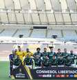 Time do Palmeiras durante a partida entre Palmeiras e Santos, válida pela final da opa Libertadores da América 2020 no Estádio Maracanã no Rio de Janeiro (RJ), neste sábado (30)  Foto: Dhavid Normando / Futura Press