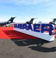 Funcionários montam estande da Embraer em feira de aviação em Las Vegas
21/10/2019 REUTERS/David Becker  Foto: Reuters