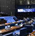 Plenário do Senado na terça-feira: votação da PEC emergencial, prevista para quinta, deve ser adiada.  Foto: Jefferson Rudy/Agência Senado - 23/2/2021 / Estadão Conteúdo