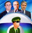 Bolsonaro usa o apoio declarado de Roberto Marinho ao regime militar para cutucar a Globo e seu ‘inimigo’ William Bonner  Foto: Fotomontagem: Blog Sala de TV