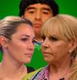 ‘Viúvas’ de Maradona, as inimigas Rocío Oliva e Claudia Villafañe usam a mídia para atacar e se defender  Foto: Fotomontagem: Blog Sala de TV