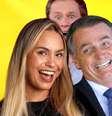 Sarah, a primeira bolsonarista assumida do ‘BBB21’: a política acabou inserida no entretenimento da TV  Foto: Fotomontagem: Blog Sala de TV