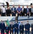Fotos da partida, sem máscara, e da chegada da comitiva brasileira a Israel, onde passou a usar o equipamento.   Foto: Reprodução/Instagram / Alan Santos/ PR / Estadão