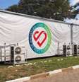 A Santa Casa improvisou uma tenda com 14 leitos para atendimento de pacientes com a covid-19, em Angatuba, interior de São Paulo  Foto: Santa Casa de Angatuba/Divulgação. / Estadão