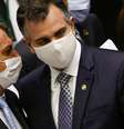 Bolsonaro e Pacheco durante sessão no Congresso, em Brasília
3/2/2021 REUTERS/Adriano Machado  Foto: Reuters