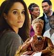 Meghan Markle e personagens de ‘Bridgerton’: a presença negra ainda incomoda no dia a dia e raramente ocupa protagonismo nas produções de entretenimento  Foto: Fotomontagem: Blog Sala de TV