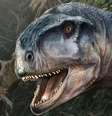Ilustração do Llukalkan aliocranianus a partir de características descobertas por cientistas na Argentina  Foto: Reuters / BBC News Brasil