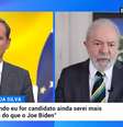 O apresentador José Rodrigues dos Santos e Lula no ‘Telejornal’: dados prévios apontam audiência de 1 milhão de pessoas, índice positivo para os padrões da televisão portuguesa  Foto: Reprodução