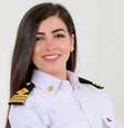 Marwa Elselehdar foi a primeira mulher capitã de navio do Egito  Foto: Marwa Elselehdar / BBC News Brasil