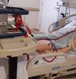 Simulação do uso da terapia ECMO  Foto: Divulgação/Hospital Santa Catarina / Estadão