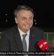 Calmo, Bolsonaro conversou por 15 minutos com a equipe da CNN Brasil: “Quanto menos falo com imprensa, mais em paz eu fico”  Foto: Reprodução/TV