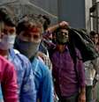 Pessos fazem fila para entrar em estação ferroviária em Mumbai, na Índia, em meio à pandemia de Covid-19
12/04/2021 REUTERS/Niharika Kulkarni  Foto: Reuters