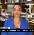 “Estamos nessa situação de luto permanente. Tá muito difícil, tá muito difícil”, desabafou Flávia Oliveira  Foto: Reprodução/TV