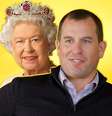 A rainha Elizabeth já teve muita dor de cabeça com seu primeiro neto, Peter  Foto: Fotomontagem: Blog Sala de TV