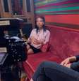 Karol Conká em bastidores de entrevista para Carolina Raimundi, após eliminação no 'BBB21'  Foto: Globo / Divulgação