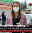 Narayanna Borges não se intimidou com o homem gritando atrás dela durante entrada ao vivo  Foto: Reprodução/TV