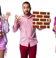 Camilla de Lucas, Gilberto e Pocah: um dos três deixa a casa hoje  Foto: Divulgação