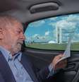 "Voltando de Brasília", escreveu Lula em seu Twitter  Foto: Ricardo Stuckert / Reprodução