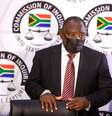 Presidente da África do Sul, Cyril Ramaphosa, em Johanesburgo
28/04/2021 Themba Hadebe/Pool via REUTERS  Foto: Reuters
