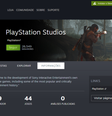 Página de criador do PlayStation Studios no Steam   Foto: Murilo Tunholi/Tecnoblog / Tecnoblog