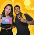 Lais Moreira recebeu MC Kevin sem seu apartamento, no Morumbi, em São Paulo, para a gravação  Foto: Canal Lá em Casa/Divulgação